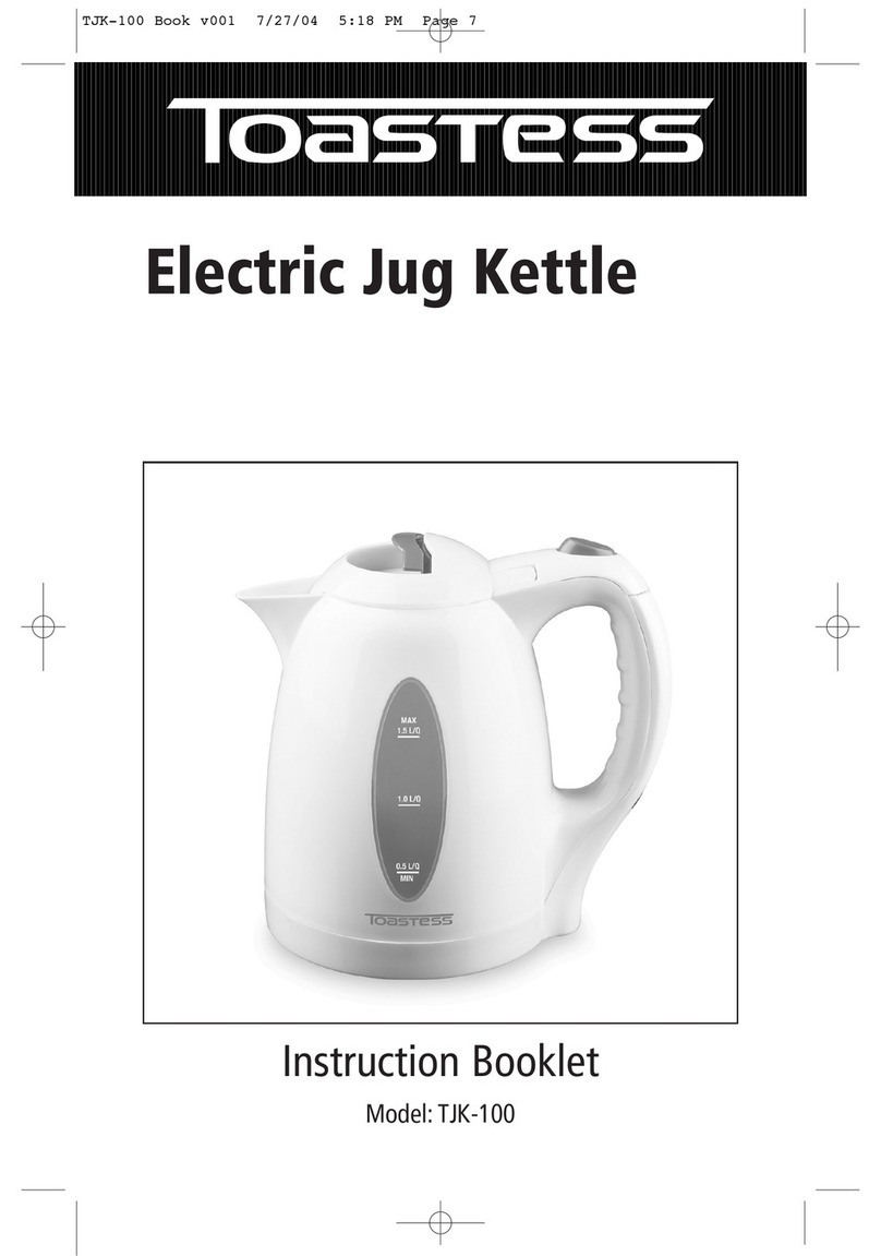 Toastess TJK-100 Instruction booklet