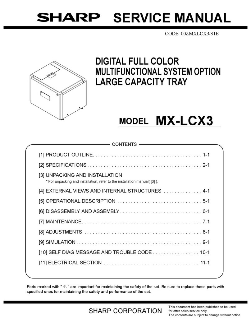 Sharp MX-LCX3 User manual