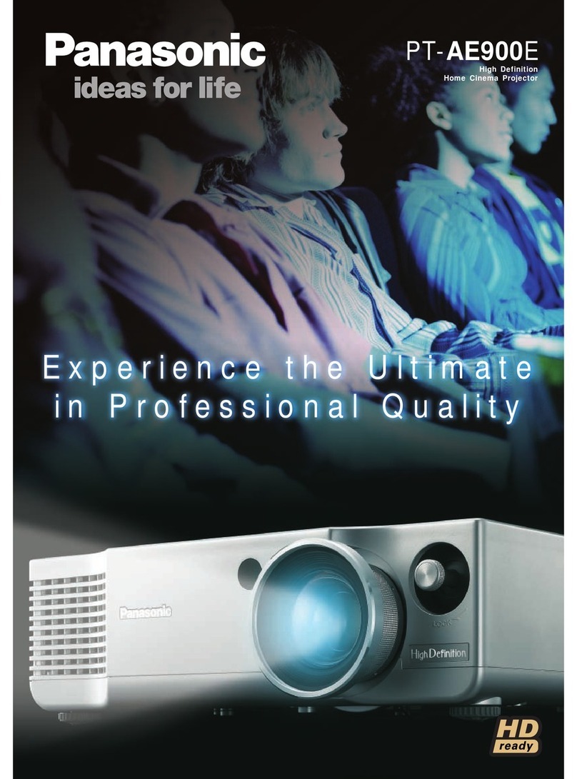 Panasonic PT-AE900E User manual