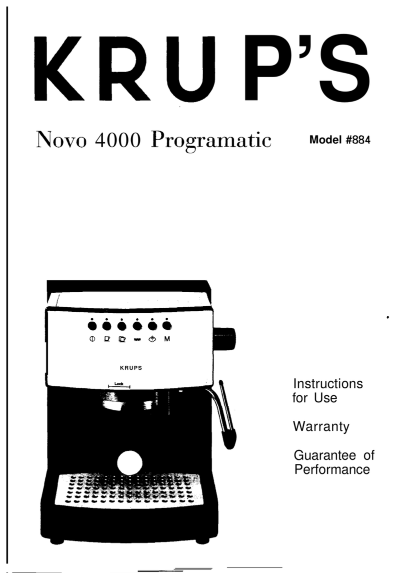 Krups Novo 4000 Programatic User manual