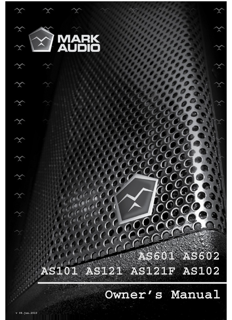 Mark Audio AS601 owner's manual