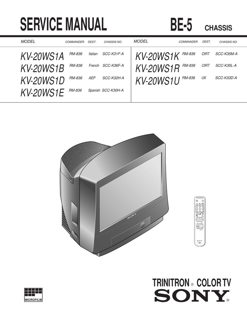 Sony TRINITRON KV-20WS1A User manual Sony TRINITRON KV-20WS1A User manual