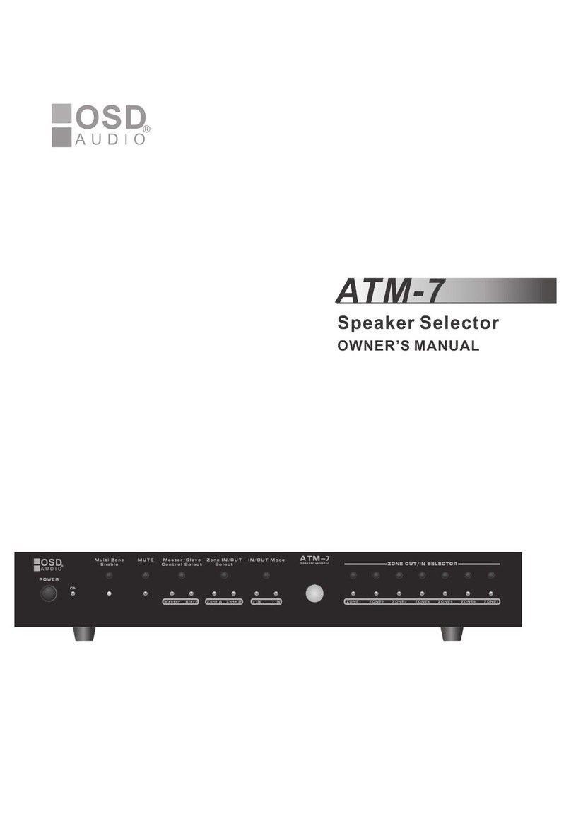 OSD Audio ATM-7 owner's manual