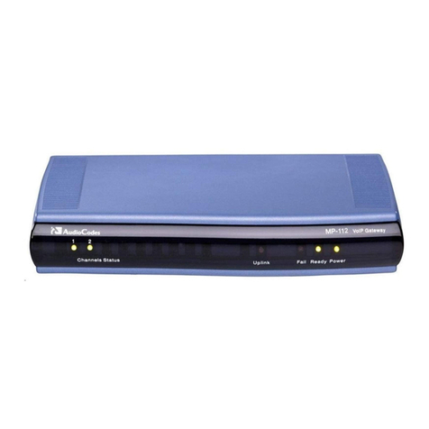 AudioCodes MediaPack MP-124 User manual