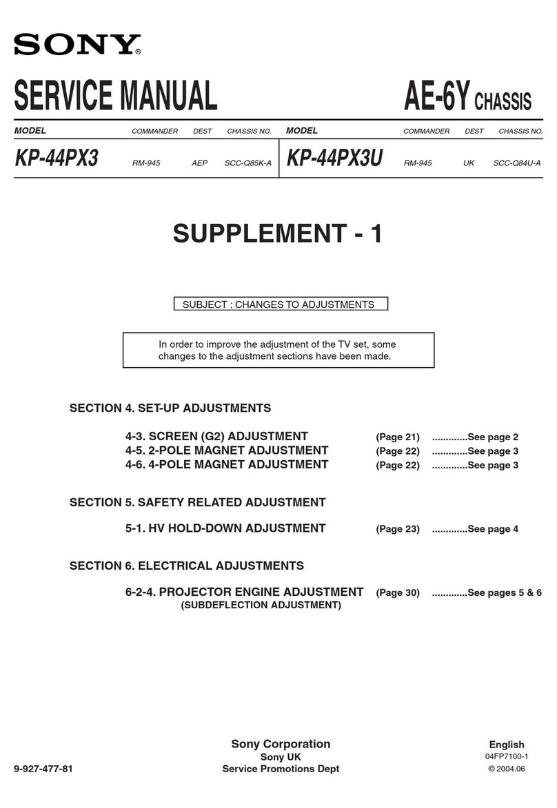 Sony KP-44PX3 User manual