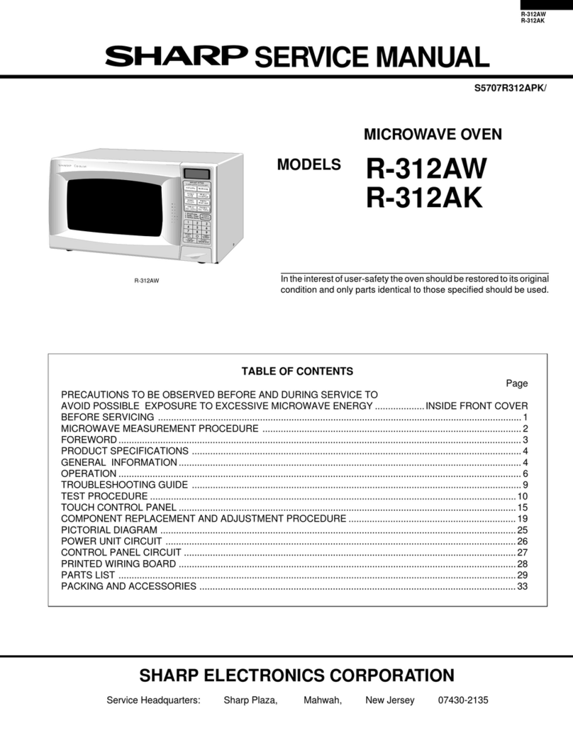 Sharp R-312A-W User manual