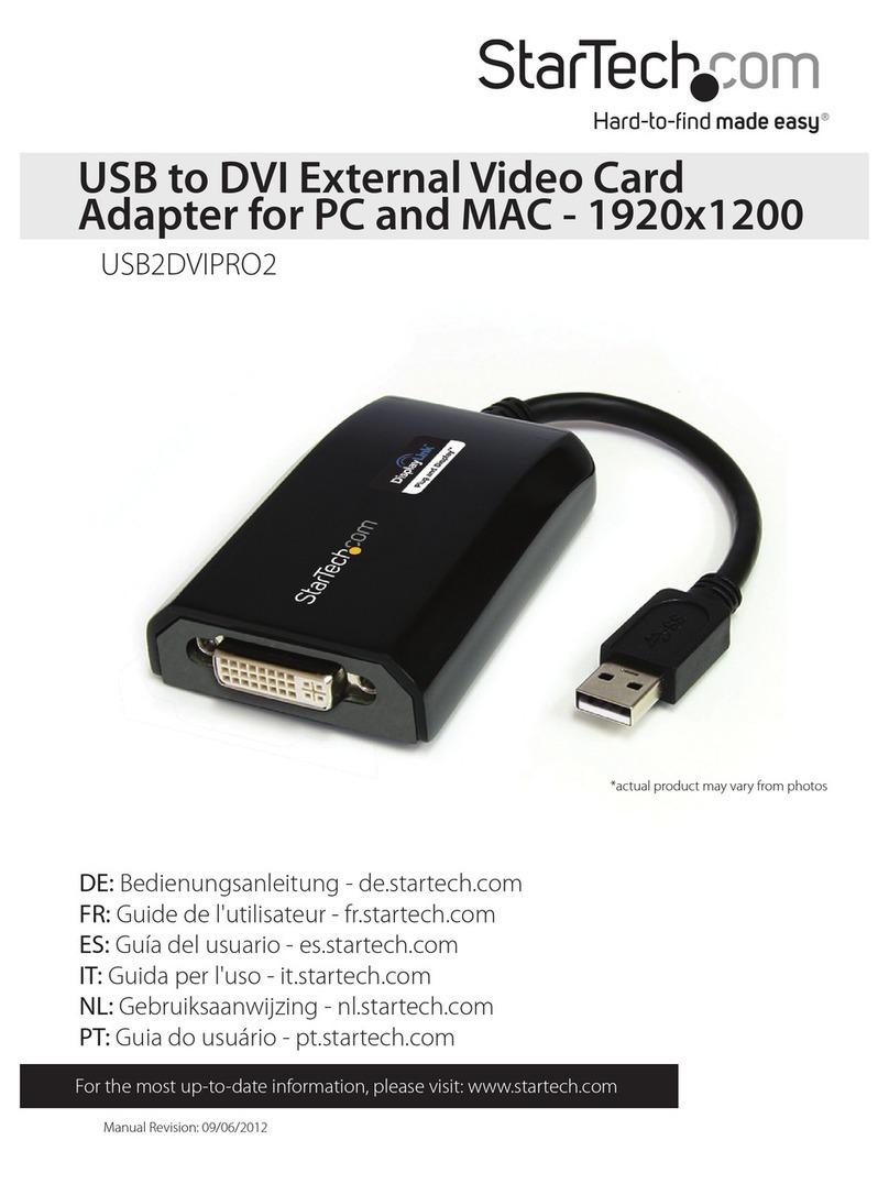 StarTech.com USB2DVIPRO2 instruction manual