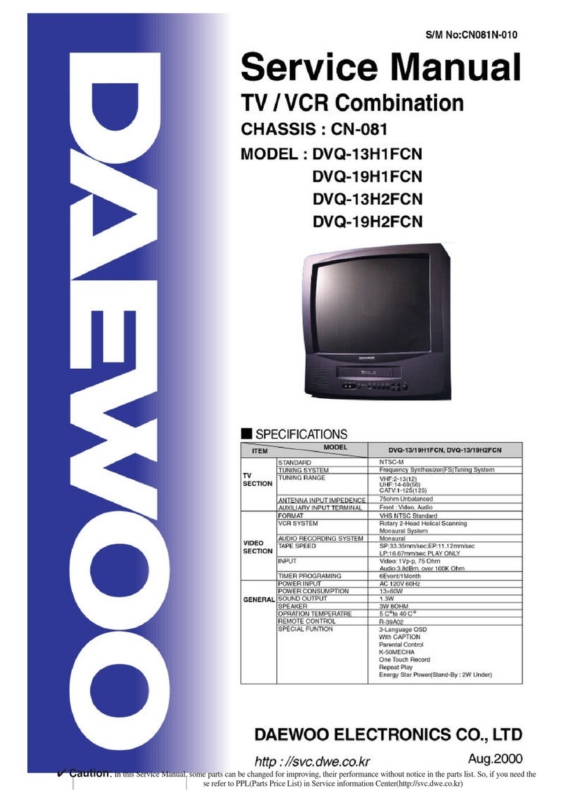 Daewoo DVQ-13H1FCN Service manual