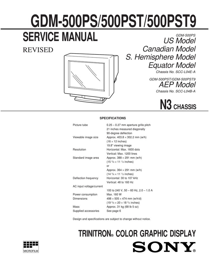 Sony TRINITRON GDM-500PS User manual