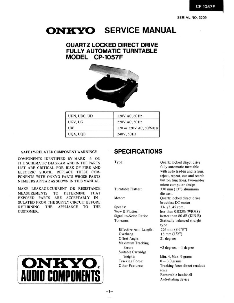 Onkyo CP-1057F User manual