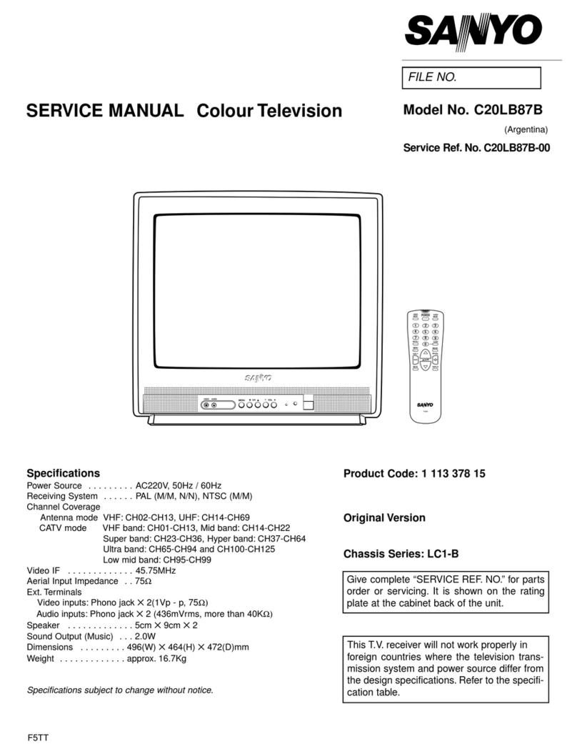 Sanyo C20LB87B User manual
