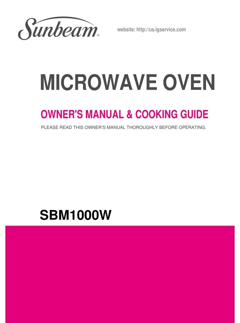 Sunbeam SBM1000W Use and care manual