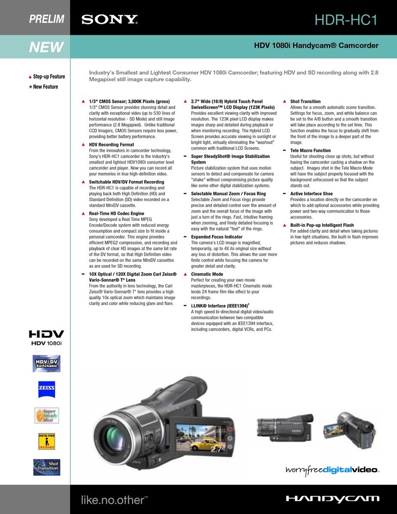 Sony HDR-HC1 User manual