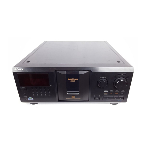 Sony CDP-CX300 - MegaStorage 300-CD Changer Installation and operation manual Sony CDP-CX300 - MegaStorage 300-CD Changer Installation and operation manual