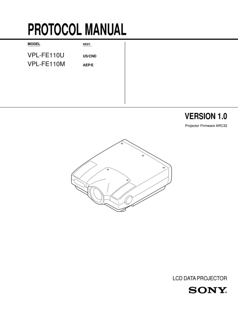 Sony VPL-FE110U User manual