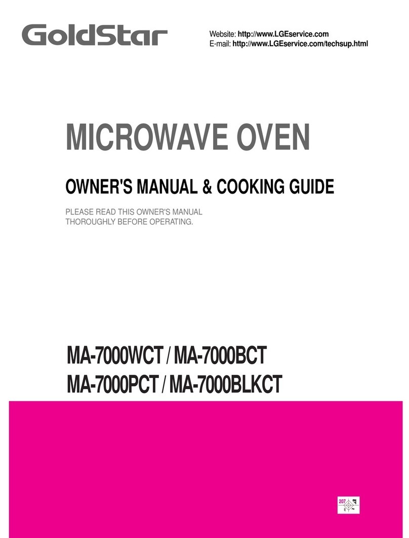 Goldstar MA-7000WCT Owner's manual & cooking guide