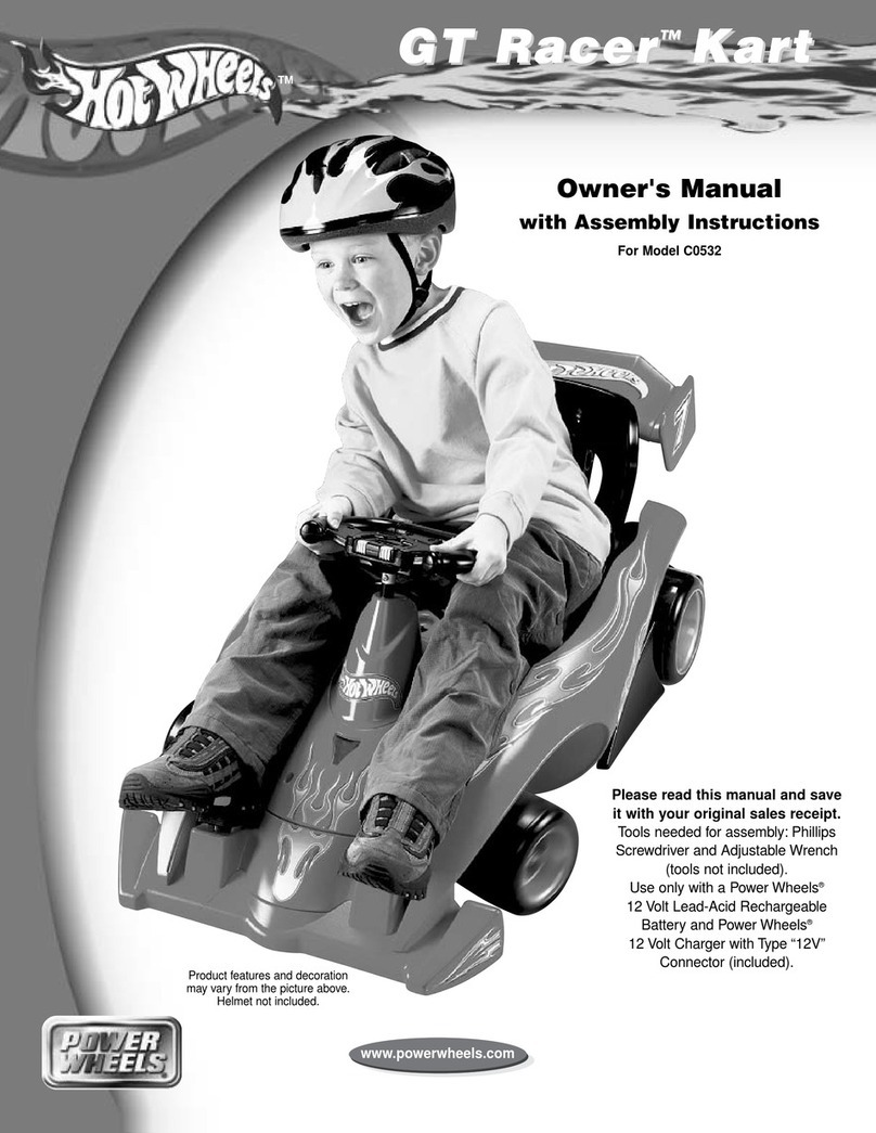 Power Wheels GT Racer Kart Owner's manual with assembly instructions Power Wheels GT Racer Kart Owner's manual with assembly instructions