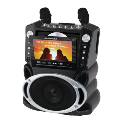 Karaoke USA GF829 user guide