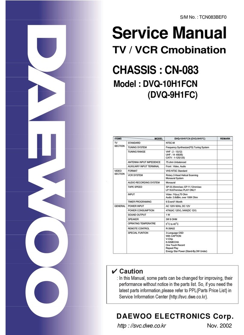 Daewoo DVQ-10H1FCN Service manual