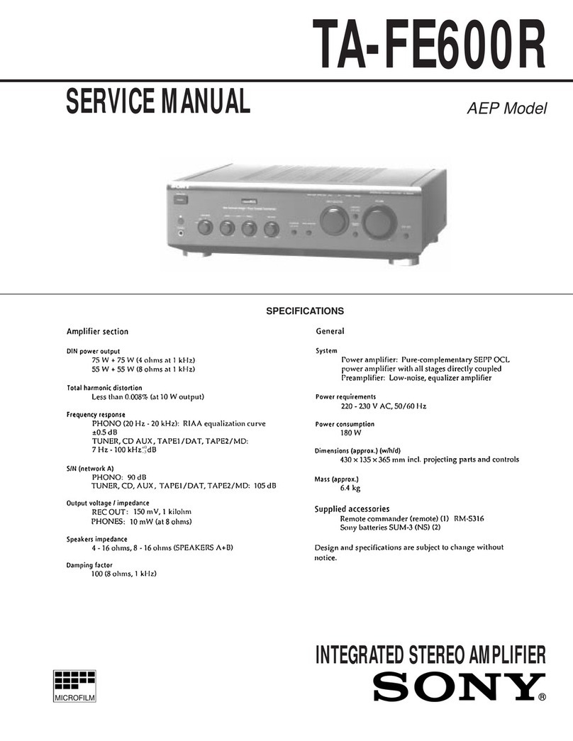 Sony TA-FE600R User manual