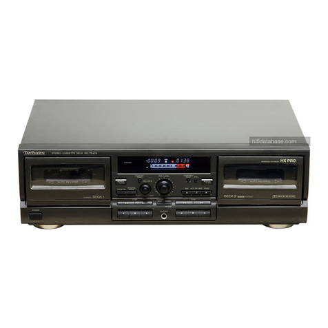 Technics RS-TR474 User manual