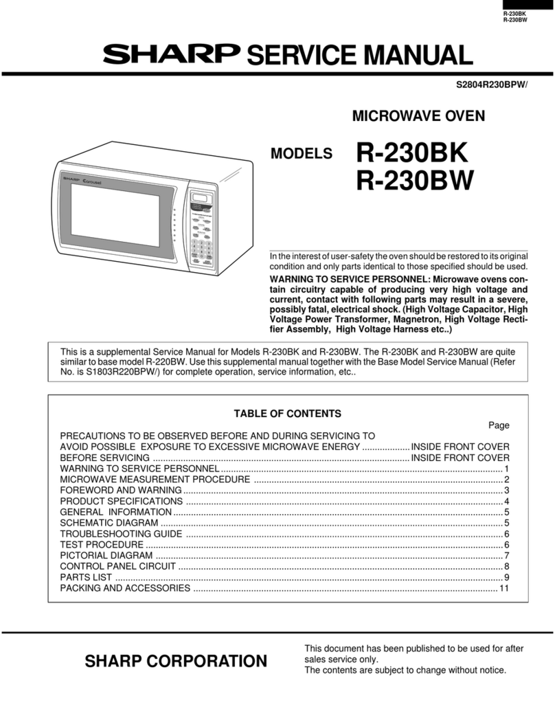 Sharp R-230BK User manual