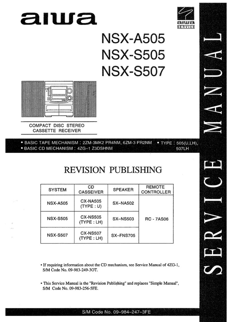 Aiwa NSX-A505 User manual