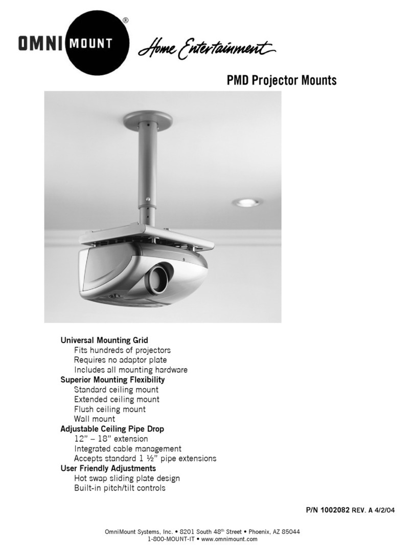 Omnimount PMD-1 installation instructions Omnimount PMD-1 installation instructions