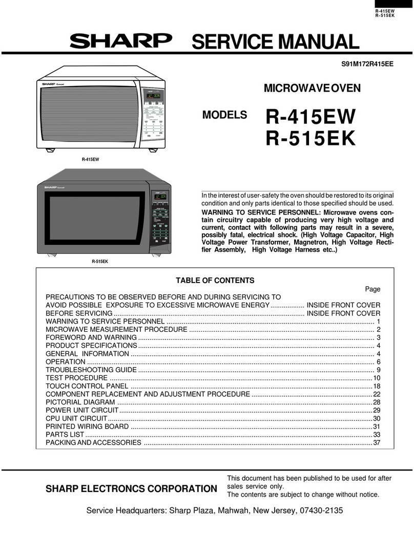 Sharp R-415EW User manual