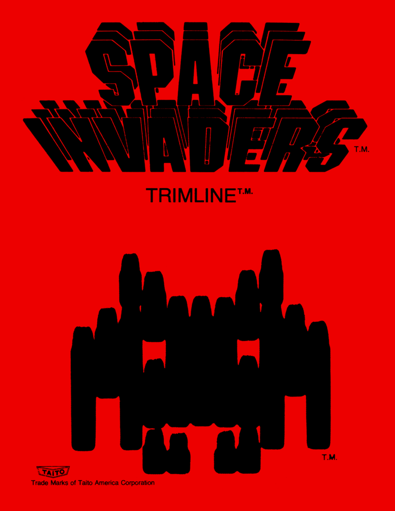 Taito Space Invaders Trimline instruction manual