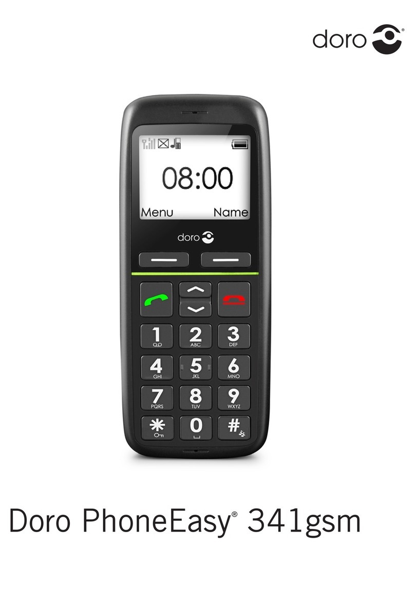 Doro PhoneEasy 341gsm User manual Doro PhoneEasy 341gsm User manual