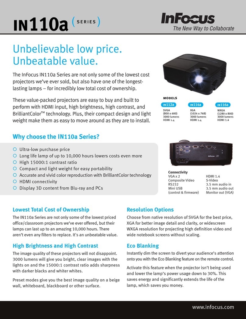 InFocus IN112a User manual