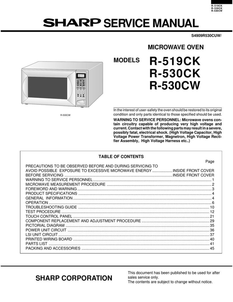 Sharp R-519CK Service manual