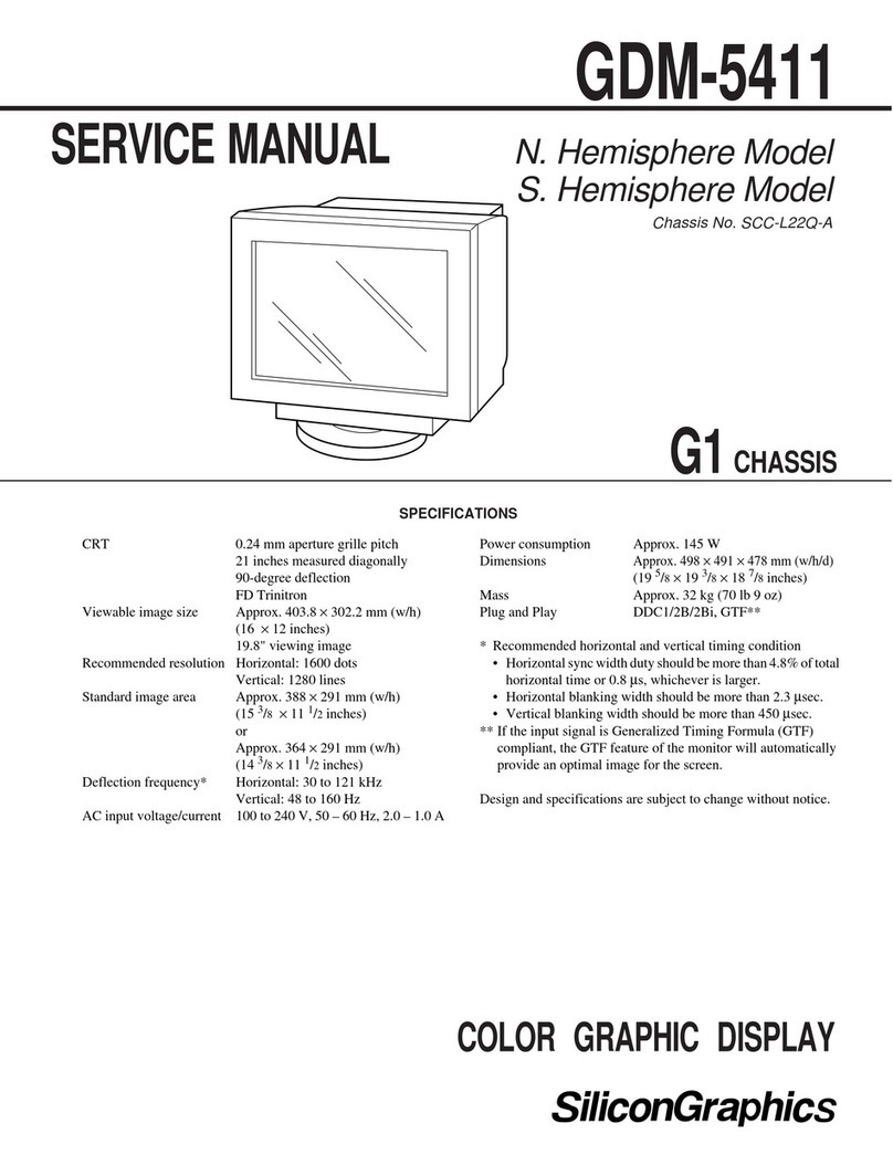Silicon Graphics GDM-5411 User manual