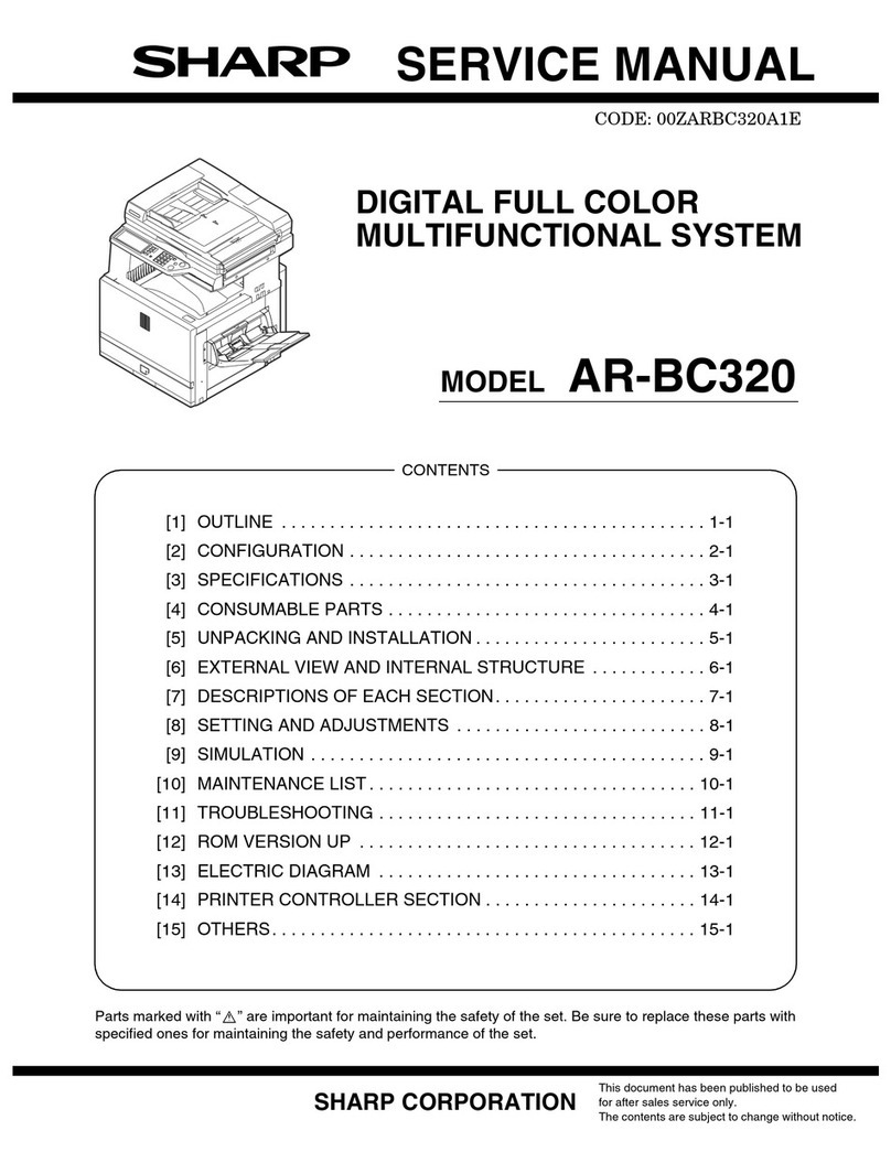 Sharp AR-BC320 User manual Sharp AR-BC320 User manual