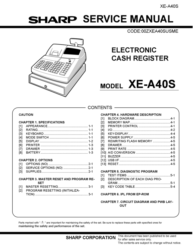 Sharp XE-A40S Service manual