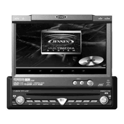 Jensen VM9311TS - DVD Player With LCD Monitor instruction manual