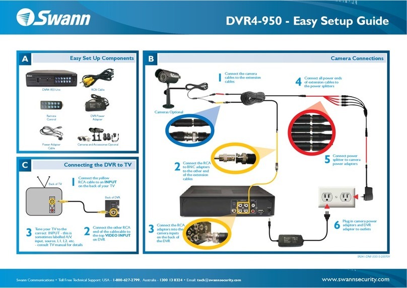 Swann DVR4-9*50 Quick start guide