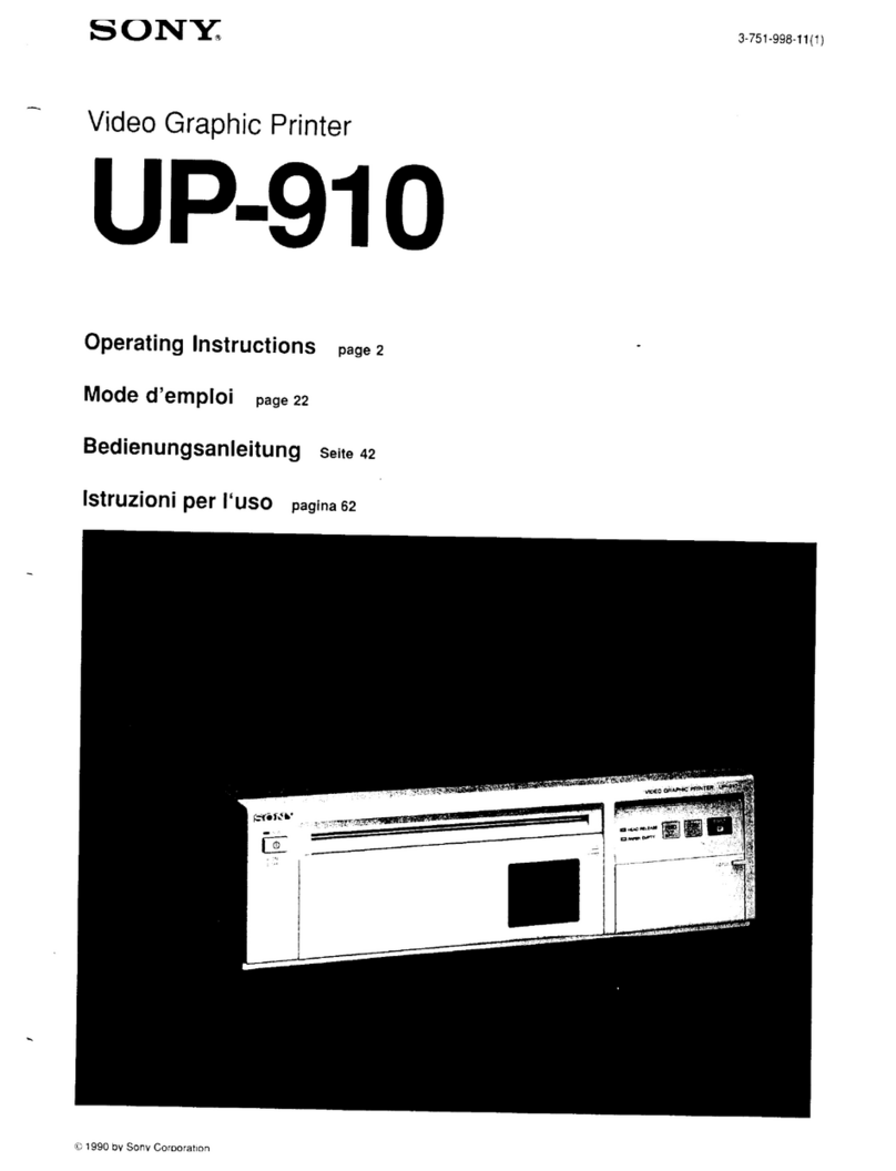 Sony UP-910 User manual