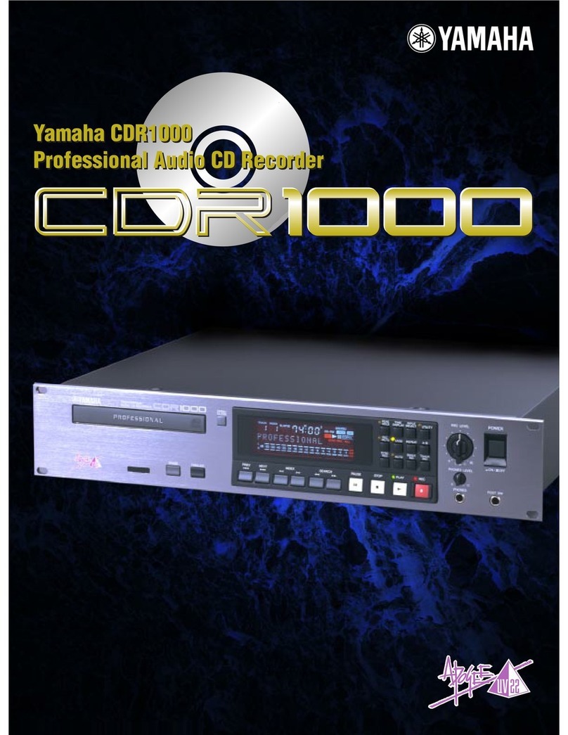 Yamaha CDR1000 User manual