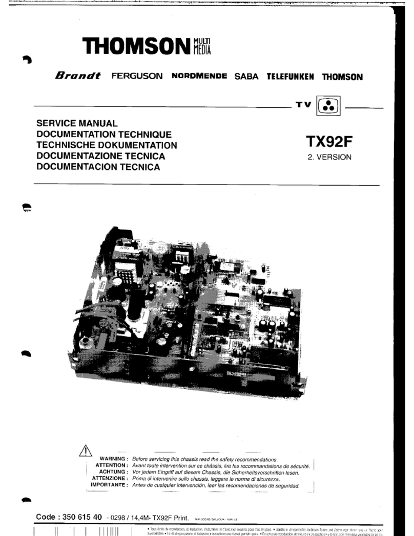 THOMSON TX92F User manual