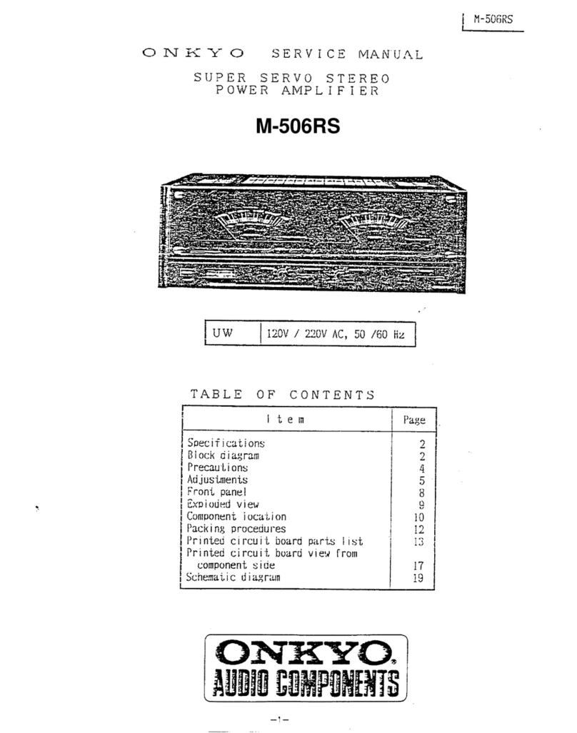 Onkyo M-506RS Service manual