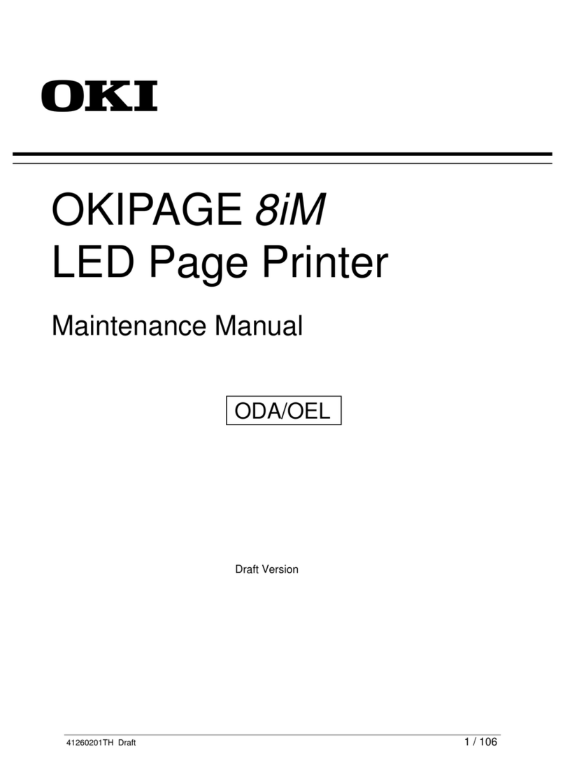 Oki OKIPAGE 8iM Maintenance manual