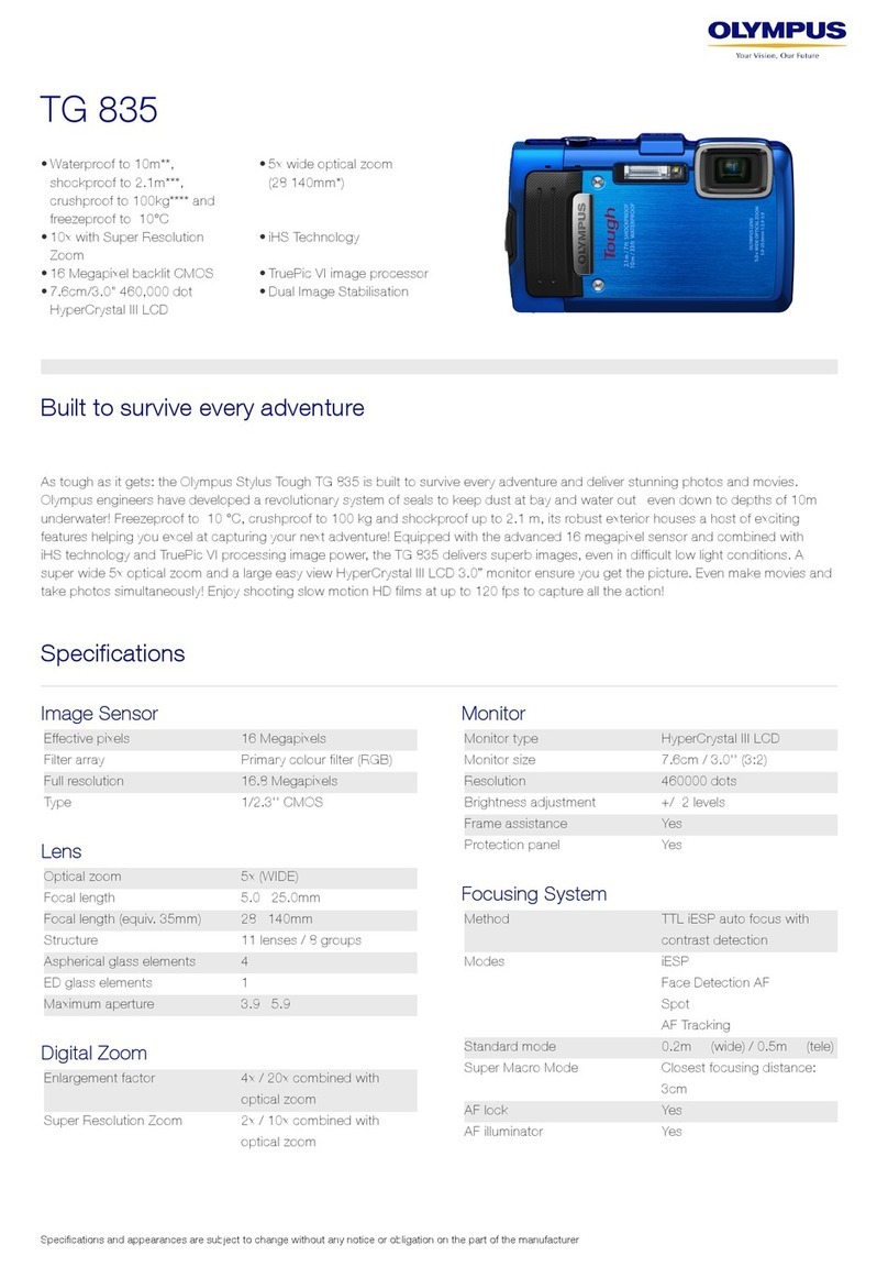 Olympus TG-835 User manual
