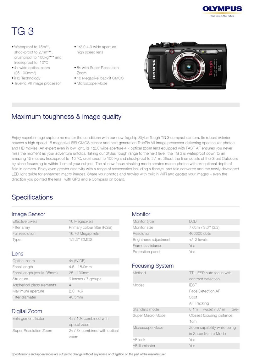 Olympus TG-3 Specifications