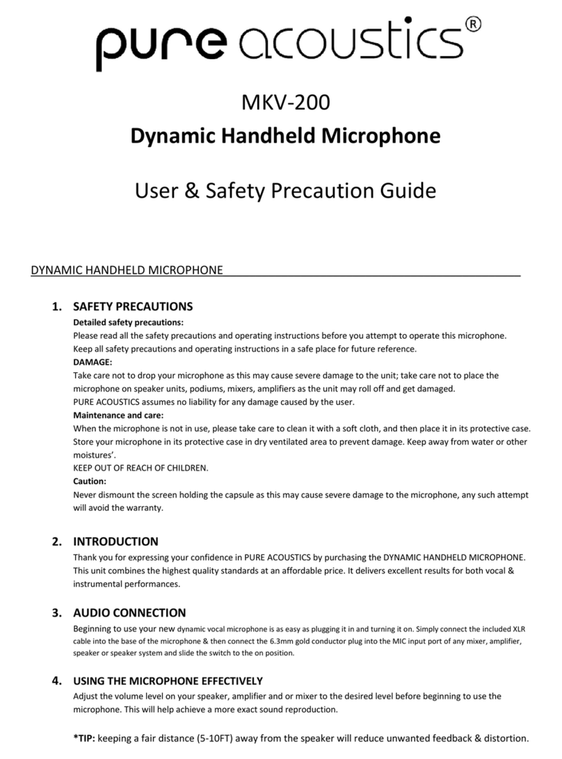 Pure Acoustics MKV-200 Operating instructions
