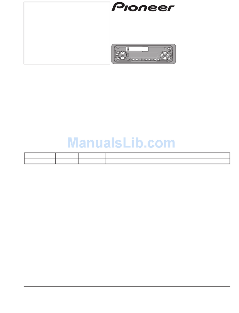 Pioneer KEH-P5010RX1M Service manual