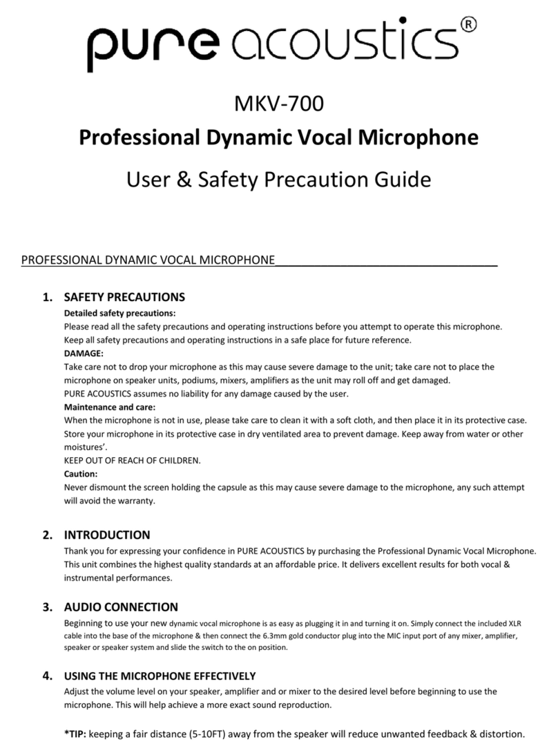 Pure Acoustics MKV-700 Operating instructions
