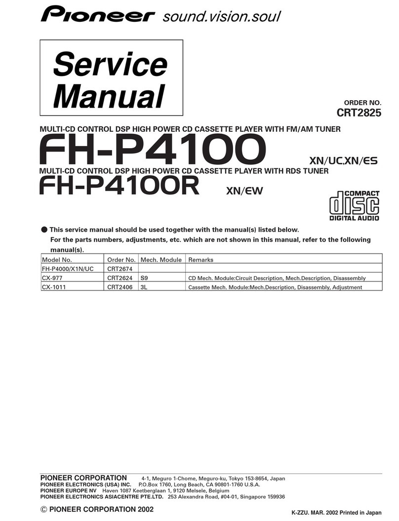 Pioneer FH-P4100XN Service manual