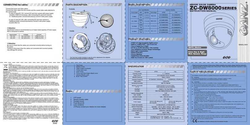 Ganz ZC-DW8000SERIES User manual
